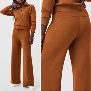 Spanx Air Essentials Wide Leg Pant Womens Butterscotch Womens Size 1X